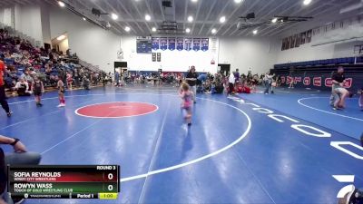 43 lbs Round 3 - Rowyn Wass, Touch Of Gold Wrestling Club vs Sofia Reynolds, Windy City Wrestlers