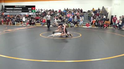 100 lbs Quarterfinal - Griffin Stafford, Hawkeye Wrestling Academy vs Braden Corrigan, Benton Community Wrestling Clu