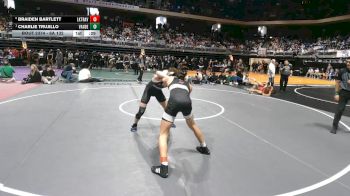 6A 132 lbs 3rd Place Match - Braiden Bartlett, Austin Lake Travis vs Charlie Trujillo, Austin Vandegrift