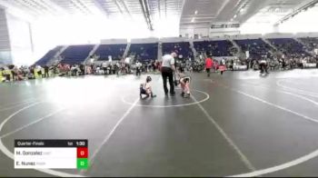 61 lbs Quarterfinal - Mason Gonzalez, Eastern Sabers vs Eric Nunez, Pounders WC