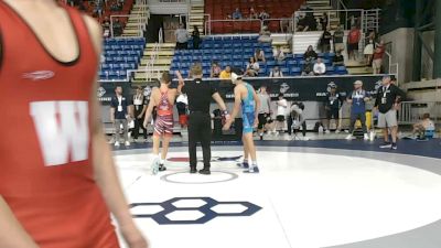 120 lbs Cons. Rd Of 32 - Lincoln Swick, Wisconsin vs Owen Zabel, Minnesota