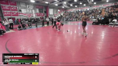 105 lbs Champ. Round 2 - Nathalie Barrera, Elsinore vs Jaelen Escala, Millikan