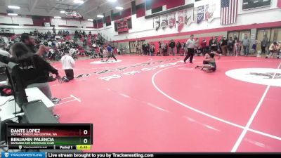 135 lbs Quarterfinal - Benjamin Palencia, Damaged Ear Wrestling Club vs Dante Lopez, Victory Wrestling-Central WA