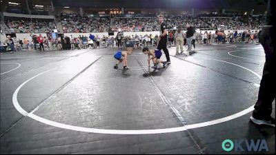 49 lbs Round Of 16 - Michael Fabela, Chickasha Wrestling vs Jackson Rosholt, Piedmont