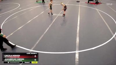 Cons. Round 2 - Lincoln Mergen, MN Elite Wrestling Club vs JaxonBruno Wieden, Edina Wrestling Association