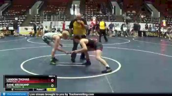 130 lbs Semis & 1st Wrestleback (8 Team) - Landon Thomas, Rhino Elite vs Dane Kruskamp, Funky Monkeys