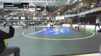 155 lbs 5th Place Match - Ayla Brown, Hoisington HS vs Savanah Johnson, Council Grove Hs