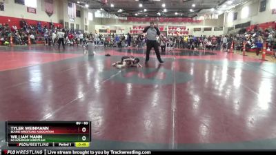 60 lbs Cons. Round 4 - Tyler Weinmann, Blaine Wrestling Association vs William Mann, No Nonsense Wrestling