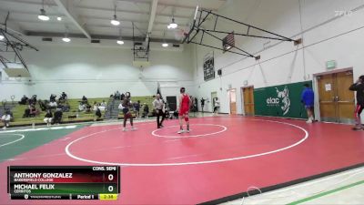 184 lbs Cons. Semi - Anthony Gonzalez, Bakersfield College vs Michael Felix, Cerritos