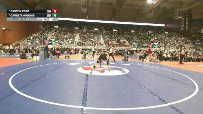 2A-150 lbs Cons. Semi - Daxton Pope, Cokeville vs Garrett Wiggins, Greybull/Riverside