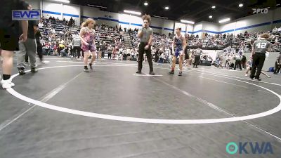 120 lbs Quarterfinal - Landon Achziger, Choctaw Ironman Youth Wrestling vs Harley Nunez, Noble Takedown Club