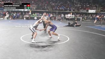 D 1 144 lbs Cons. Round 1 - Gracen Jenkins, Covington vs Gavin Soto-Branson, Hahnville