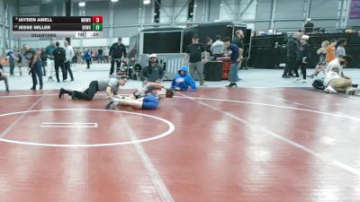 96 lbs Quarters - Jesse Miller, Damaged Ear Wrestling Club vs Jayden Amell, Mat Demon Wrestling Club