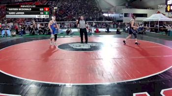 6A 157 lbs Quarterfinal - Gabe Larsen, Coeur D Alene vs Hayden McDonald, Meridian