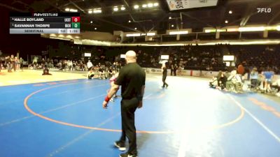 Girls 115 lbs Semifinal - Savannah Thorpe, Richland (Girls) vs Halle Boyland, Lake Stevens (Girls)