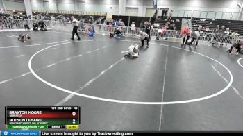 43 lbs 3rd Place Match - Hudson Lemaire, Boneyard Wrestling Academy vs Braxton Moore, Nebraska