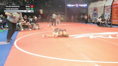 150 Class 2 lbs Cons. Round 1 - Dylan Gonzalez, Buffalo vs Zane Richards, Potosi