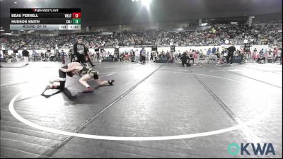 88 lbs Round Of 16 - Beau Ferrell, Weatherford Youth Wrestling vs Hudson Smith, Salina Wrestling Club