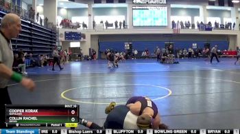 132 lbs Champ. Round 1 - Cooper Korak, NAPOLEON vs Collin Rachel, BRYAN