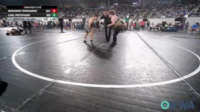 Consolation - Benjamin Fernandez, Cotton County Wrestling Club vs Cael Pritchard, Bristow Elementary Wrestling Club