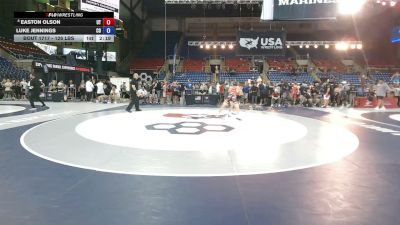 126 lbs Cons. Rd Of 32 - Easton Olson, Utah vs Luke Jennings, Colorado