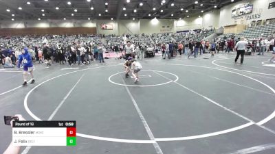 70 lbs Round Of 16 - Blake Bressler, McKenzie River Mat Club vs Jagger Caspian Felix, Delta Wrestling Club