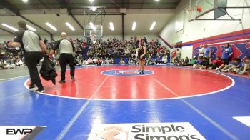 117 lbs Quarterfinal - Aniya Bauer, Tulsa Union Girls vs Olivia Fuller, Glenpool