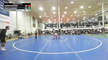 115 lbs Quarterfinal - Camren Martinez, Grit Mat Club Blue - HSC vs Ethan Valdisera, Team Diamond Fish - HSC