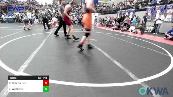 155 lbs Quarterfinal - Cayden Bowyer, Cowboy Wrestling Club vs Landon Wilde, Perry Wrestling Academy