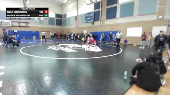 100lbs Cons. Round 7 - Elyssa Armendariz, Moses Lake (Girls) vs Enily Macedonio, Eisenhower (Girls)