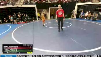 90 lbs Cons. Round 2 - Braylon Roberts, Henrietta Wrestling Club vs Marisa Iturrino, Prosper Wrestling Academy