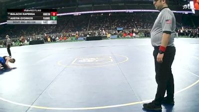 D2-138 lbs 5th Place Match - Austin Gyorkos, Plainwell HS vs Malachi Kapenga, Hamilton HS