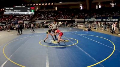 G 107 lbs Cons. Round 1 - Ana Gill, Haughton Girls vs Isabella Ramsey, Walker Girls