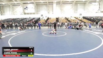 59 lbs Cons. Round 4 - Gabriel Brodsky, Club Not Listed vs Gabriel Roggie, Beaver River Youth Wrestling