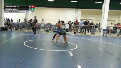 180 lbs Consi Of 8 #2 - Giovanni Binetti, NJ vs Preston Jaros, OH