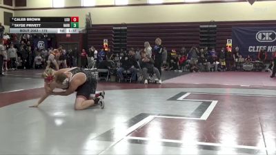 175 lbs Quarterfinal - Tayge Privett, Harrisburg vs Caleb Brown, Lisbon