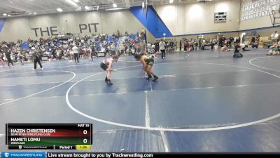 110 lbs Cons. Round 2 - Hameti Lomu, Westlake vs Hazen Christensen, Bear River Wrestling Club