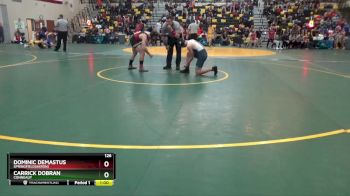 126 lbs Cons. Round 4 - Dominic Demastus, SPRINGFIELD(Akron) vs Carrick Dobran, CONNEAUT