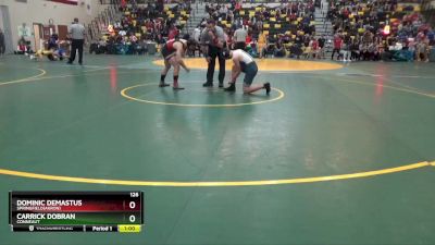 126 lbs Cons. Round 4 - Dominic Demastus, SPRINGFIELD(Akron) vs Carrick Dobran, CONNEAUT