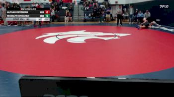 140 lbs Cons. Semi - Madelyn Baugher, Raymond/South Bend (Girls) vs Aliviah Ketzbeau, Kalama (Girls)