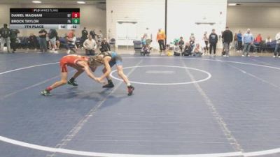 75 lbs 7th Place - Daniel Magnani, NY vs Brock Taylor, PA