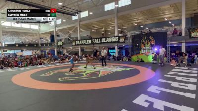 85 lbs 1st Place Match - Kingston Perez, Unattached vs Aviyahn Mills, Roundtree Wrestling