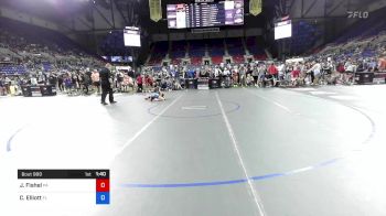 100 lbs Cons 16 #1 - Jocelyn Fishel, Pennsylvania vs Camdyn Elliott, Florida