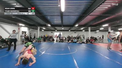 130 lbs Round 4 (6 Team) - Tyler Waterfall, Wrecking Crew Black vs Noah Lewis, Team Catalyst