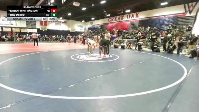 190 lbs Champ. Round 2 - Roy Perez, California (Whittier) vs Kimani Whittington, Pacific