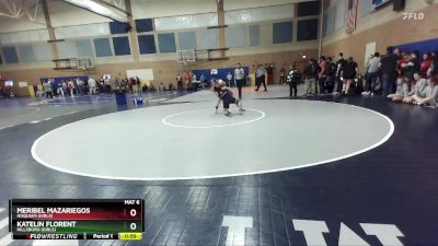 145lbs Cons. Round 2 - Katelin Florent, Hillsboro (Girls) vs Meribel Mazariegos, Hoquiam (Girls)