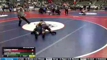 4A 160 lbs 5th Place Match - Justin Vannattan, Southside Batesville vs Camden Wright, Gentry High