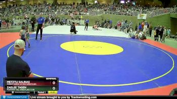 45 lbs Semifinal - Zaelee Tagen, Pleasant Hill Wrestling Club vs Metztli Salinas, Forest Grove Jr Viks Wrestling