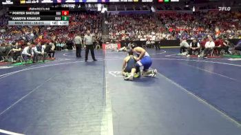1A-215 lbs Champ. Round 2 - Porter Shetler, Regina, Iowa City vs Kamdyn Kraklio, Durant