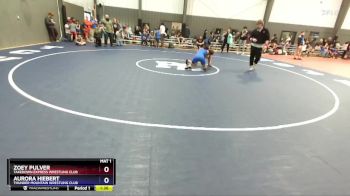 115-125 lbs Round 2 - Zoey Pulver, Takedown Express Wrestling Club vs Aurora Hiebert, Thunder Mountain Wrestling Club